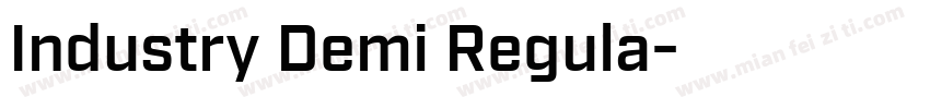 Industry Demi Regula字体转换